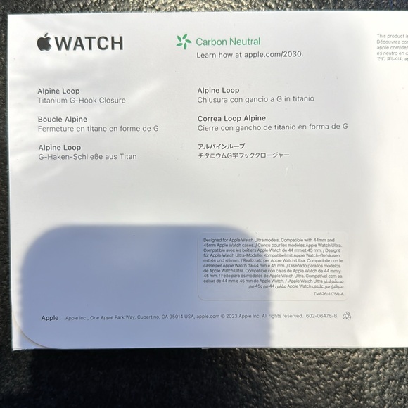 Apple WatchAlpine Loop Band Blue Gray L 49mm - Picture 2 of 2